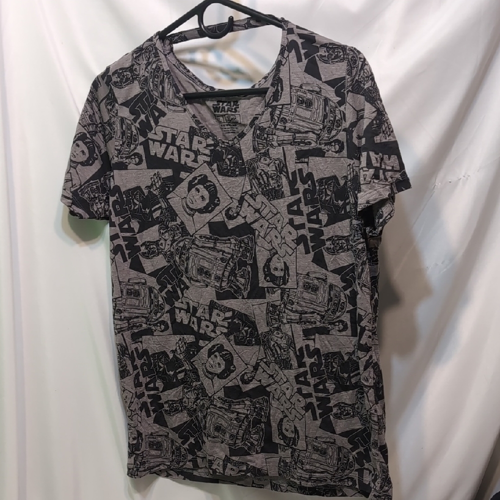 women's Star Wars Graphic Tee - Black and Gray Size XL NWOT